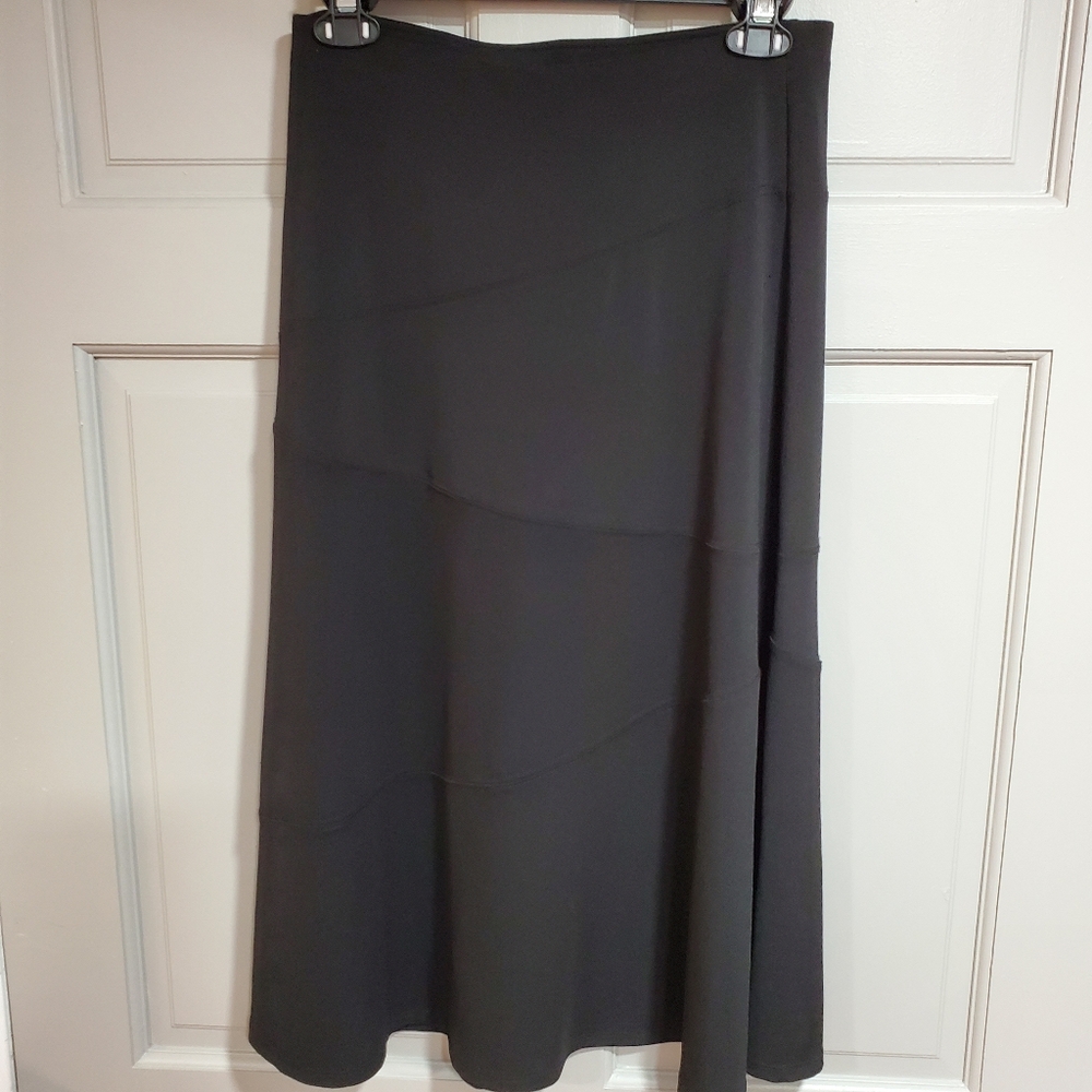 Adrianna Papell Black Maxi Skirt